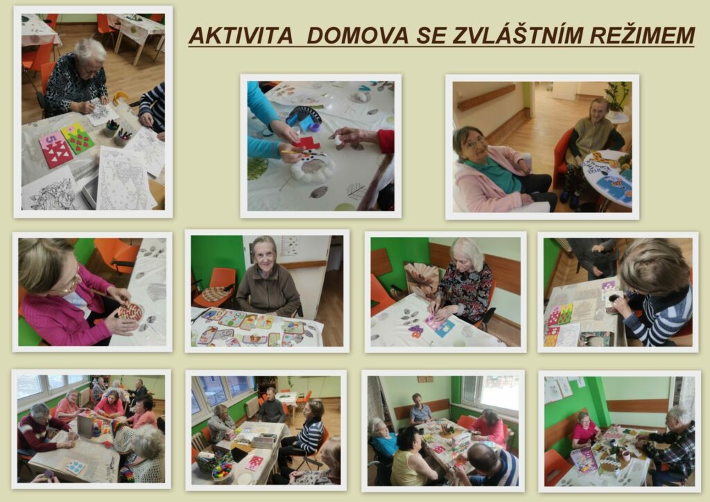 Aktivita domova se zvláštním režimem - malujeme a vyrábíme