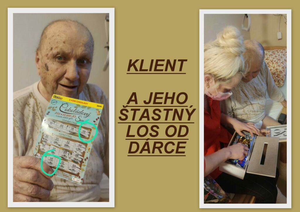 Klient a jeho štastný los od dárce - DZR