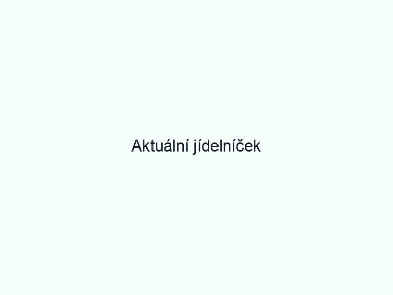 Aktuální jídelníček