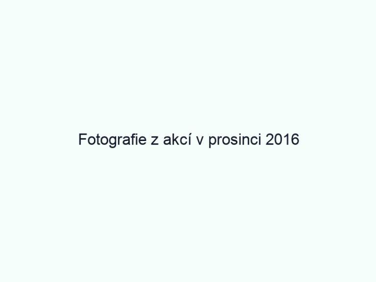 Fotografie z akcí v prosinci 2016