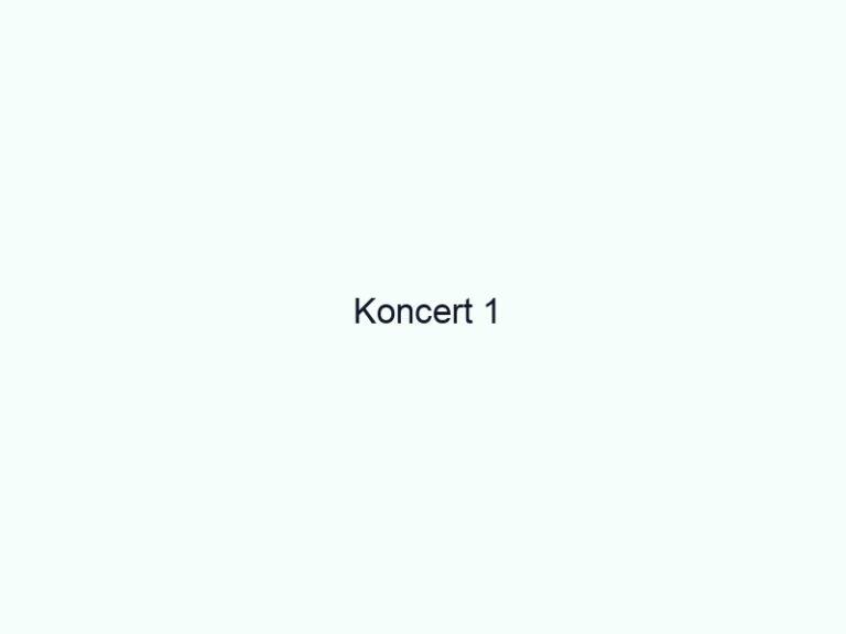 Koncert 1