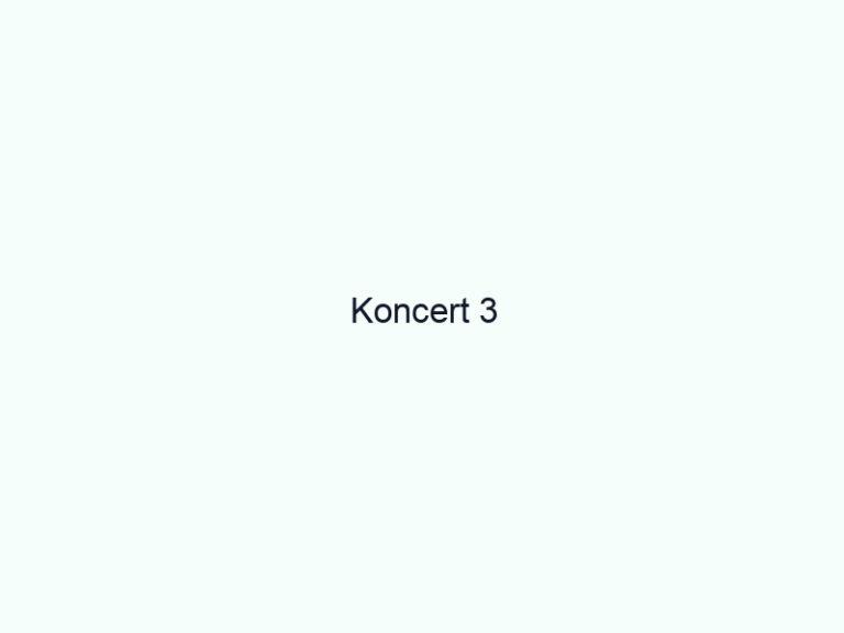 Koncert 3