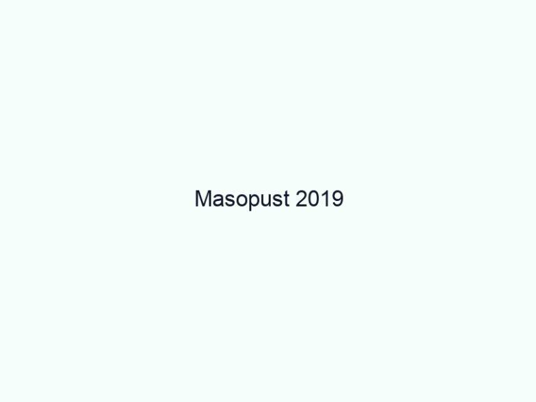 Masopust 2019