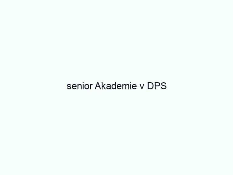 senior Akademie v DPS