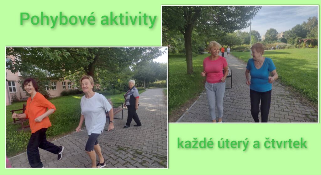 Pohybové aktivity v Klub seniorů - procházky