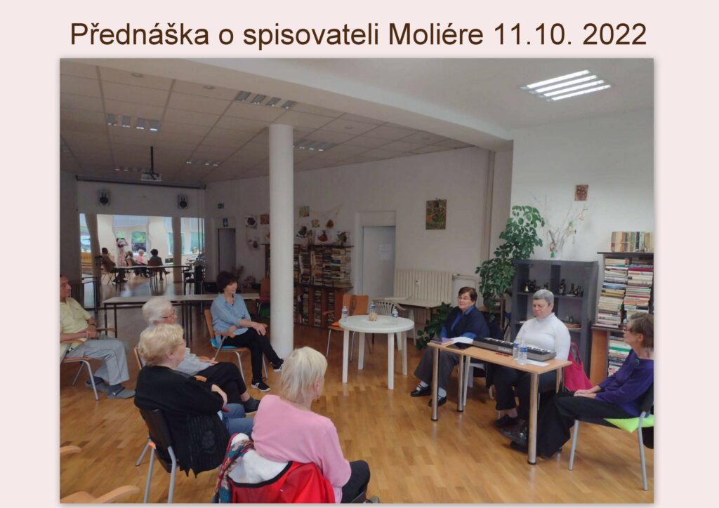 Přednáška o spisovateli Moliére 11. 10. 2022