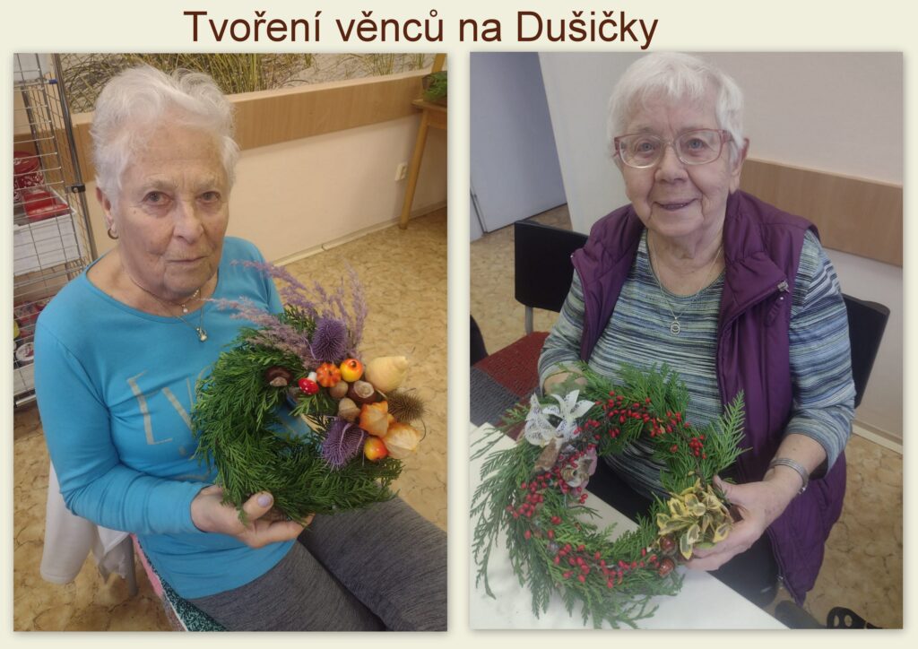 Tvoření věnců na Dušičky