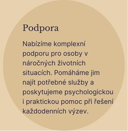 Poskytujeme podporu a pomoc